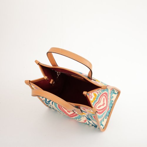 Женская сумка с ручками ETRO SHOPPING GLOBETROTTER STAMPA MANDALA 22X24X14 FANTASIA