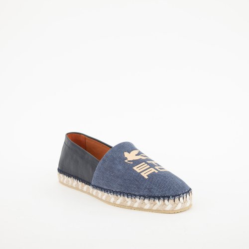 Мужские эспадрильи ETRO SCARPA UOMO ESPADRILLAS FONDO CORDA + GOMMA BLU