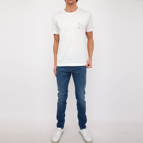 Мужская футболка ETRO T-SHIRT ROMA M/C BIANCO