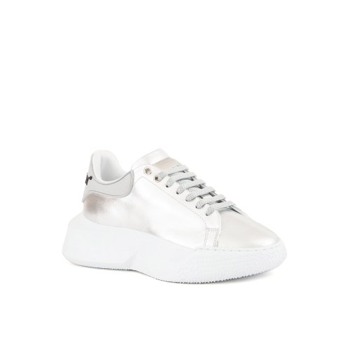 Женские кроссовки PHILIPP PLEIN Laminated Leather Runner ARGENTO