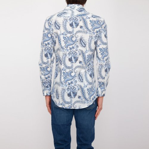 Чоловіча сорочка з довгим рукавом ETRO CAMICIA ROMA BLU