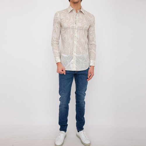 Чоловіча сорочка з довгим рукавом ETRO CAMICIA FUJI BEIGE