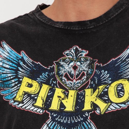 Жіноча футболка  PINKO Jersey NERO