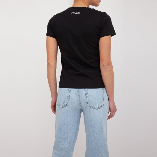 Жіноча футболка  PINKO Jersey NERO
