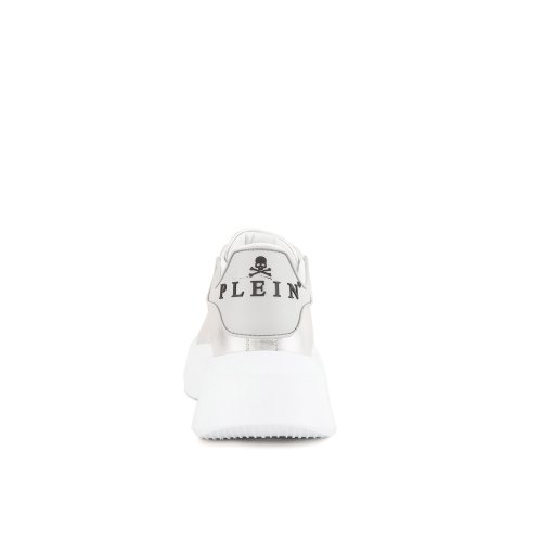 Женские кроссовки PHILIPP PLEIN Laminated Leather Runner ARGENTO