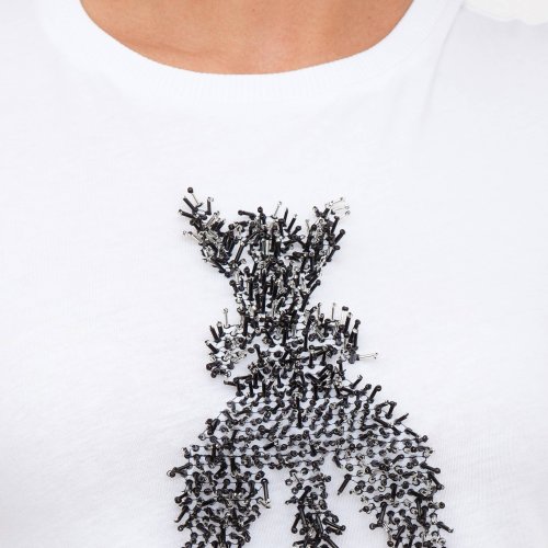 Жіноча футболка PATRIZIA PEPE MAGLIA/T-SHIRT BIANCO