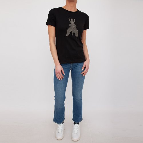 Женская футболка  PATRIZIA PEPE MAGLIA/T-SHIRT NERO