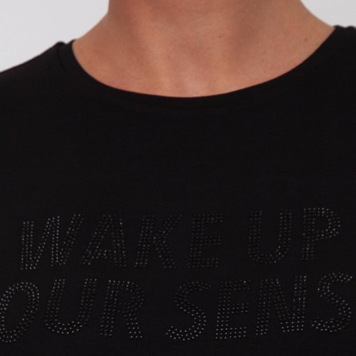 Женская футболка  PATRIZIA PEPE MAGLIA/T-SHIRT NERO