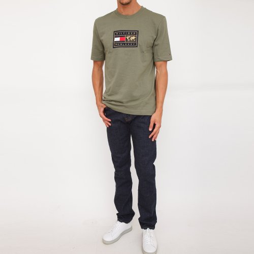 Мужская футболка  TOMMY HILFIGER T-Shirts VERDE