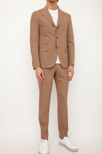 Мужской классический костюм ELEVENTY ABITO MONO PETTO PANT 2 PENCES CAMMELLO