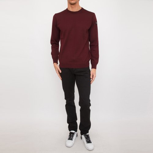 Мужской свитер PAUL&SHARK GIROCOLLO BASE LANA BORDEAUX