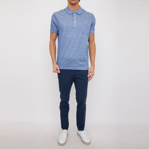 Чоловіче поло PAUL&SHARK POLO IN LINO BLU