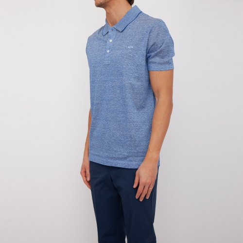 Чоловіче поло PAUL&SHARK POLO IN LINO BLU