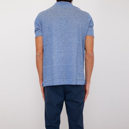 Чоловіче поло PAUL&SHARK POLO IN LINO BLU
