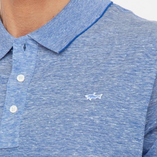 Чоловіче поло PAUL&SHARK POLO IN LINO BLU