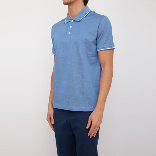 Чоловіче поло PAUL&SHARK POLO IN COTONE BLU