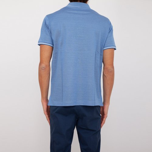 Чоловіче поло PAUL&SHARK POLO IN COTONE BLU