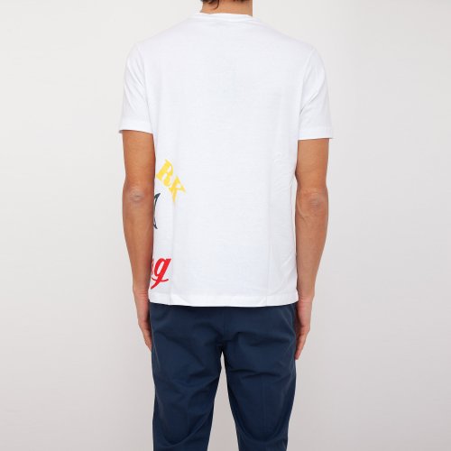 Чоловіча футболка PAUL&SHARK T-SHIRT IN COTONE BIANCO
