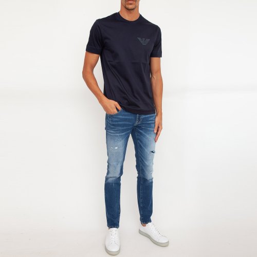 Мужская футболка EMPORIO ARMANI T-SHIRT BLU