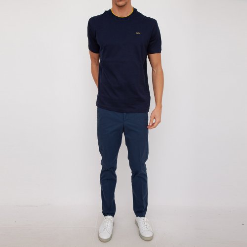 Чоловіча футболка PAUL&SHARK T-SHIRT IN COTONE BLU