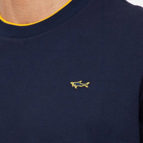 Чоловіча футболка PAUL&SHARK T-SHIRT IN COTONE BLU