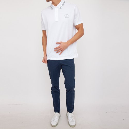 Чоловіче поло PAUL&SHARK POLO IN COTONE BIANCO