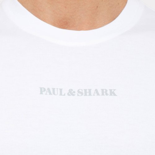 Чоловіча футболка PAUL&SHARK T-SHIRT IN COTONE BIANCO
