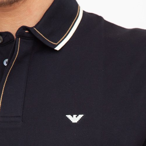 Мужское поло EMPORIO ARMANI POLO SHIRT BLU
