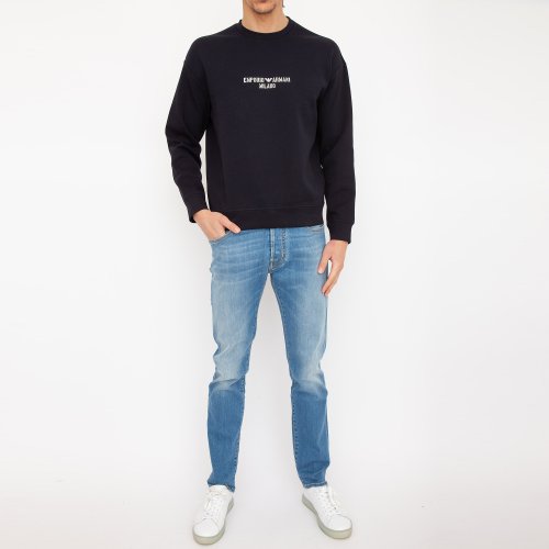 Чоловіча толстовка EMPORIO ARMANI SWEATSHIRT BLU