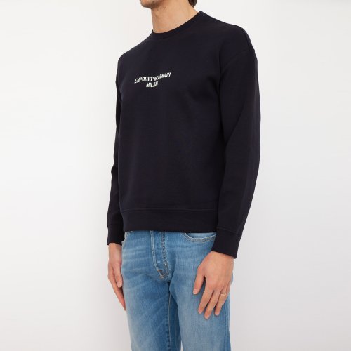 Чоловіча толстовка EMPORIO ARMANI SWEATSHIRT BLU