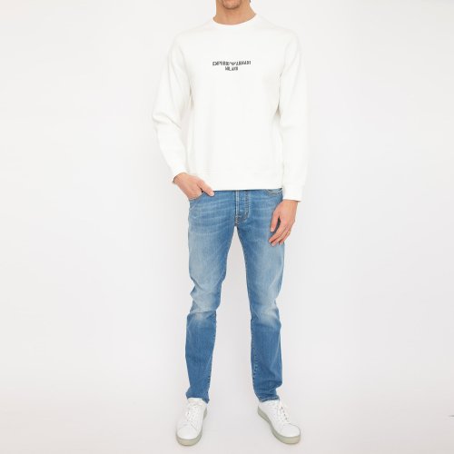 Мужская толстовка EMPORIO ARMANI SWEATSHIRT BIANCO