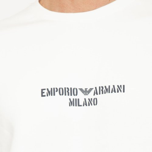 Мужская толстовка EMPORIO ARMANI SWEATSHIRT BIANCO