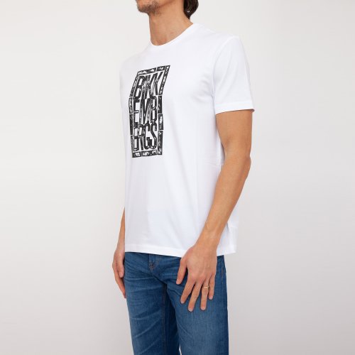Мужская футболка BIKKEMBERGS MAGLIETTA BIANCO