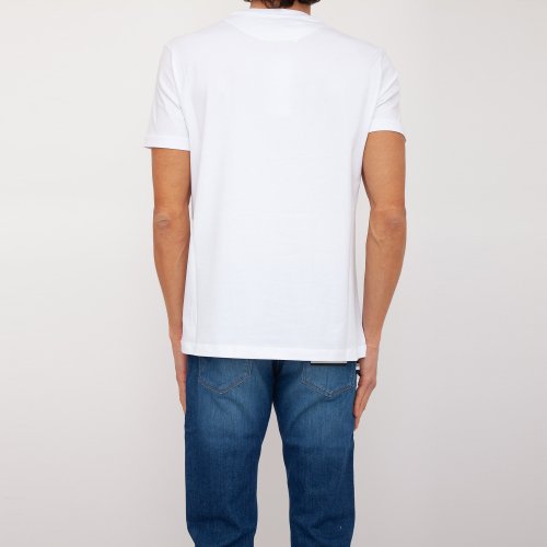 Мужская футболка BIKKEMBERGS MAGLIETTA BIANCO
