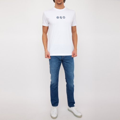 Мужская футболка BIKKEMBERGS  MAGLIETTA BIANCO