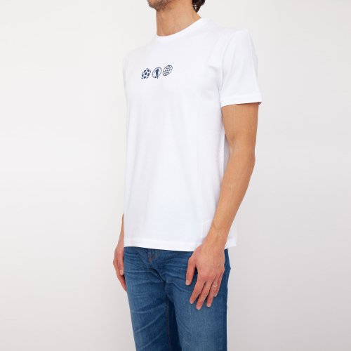 Мужская футболка BIKKEMBERGS  MAGLIETTA BIANCO