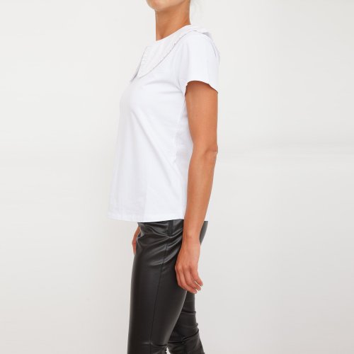 Жіноча футболка TWIN-SET T-SHIRT BIANCO