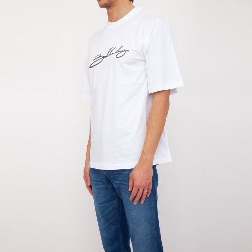 Мужская футболка BIKKEMBERGS MAGLIETTA BIANCO