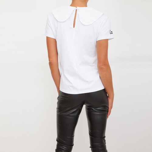 Жіноча футболка TWIN-SET T-SHIRT BIANCO