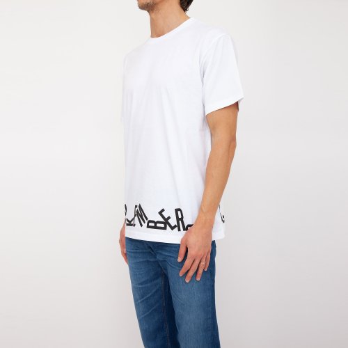 Мужская футболка BIKKEMBERGS MAGLIETTA BIANCO