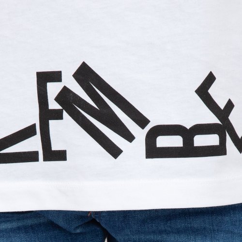 Мужская футболка BIKKEMBERGS MAGLIETTA BIANCO