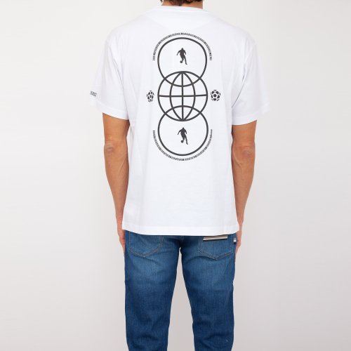 Мужская футболка BIKKEMBERGS MAGLIETTA BIANCO