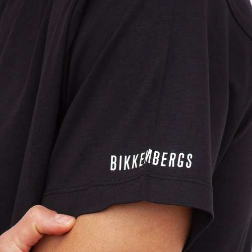 Чоловіча футболка BIKKEMBERGS MAGLIETTA NERO