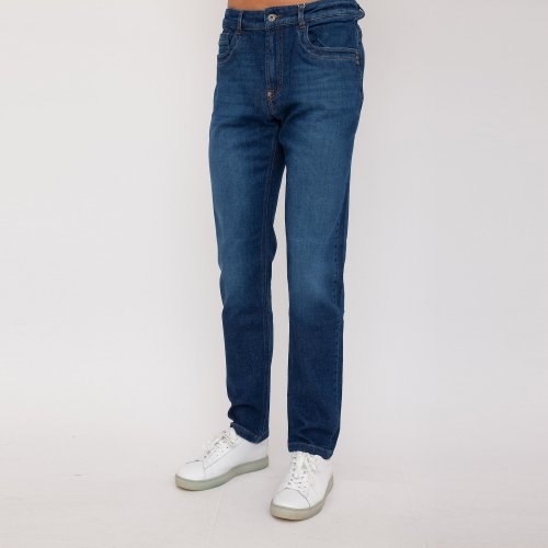 Чоловічі джинси BIKKEMBERGS PANT.5 TASCHE DENIM BLU DENIM