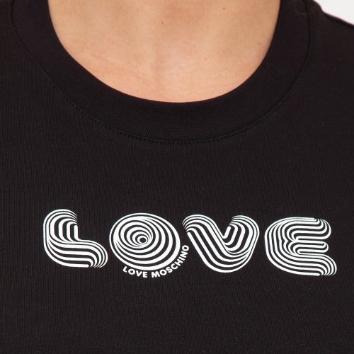 Женская футболка LOVE MOSCHINO MAGLIETTA NERO
