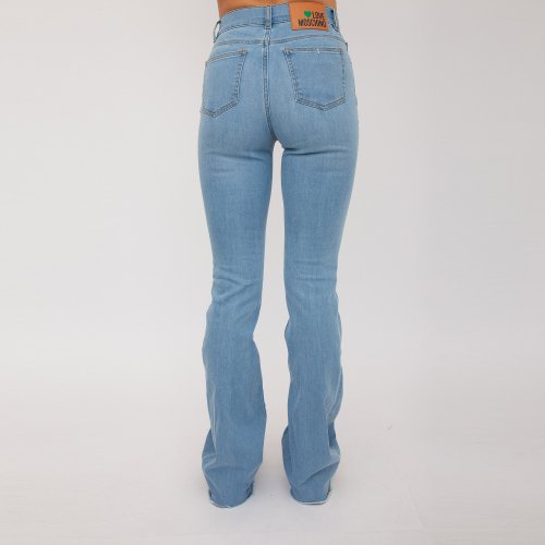 Жіночі джинси LOVE MOSCHINO PANT.5 TASCHE DENIM BLU DENIM