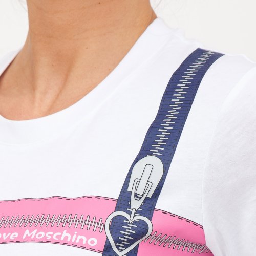 Женская футболка LOVE MOSCHINO MAGLIETTA BIANCO