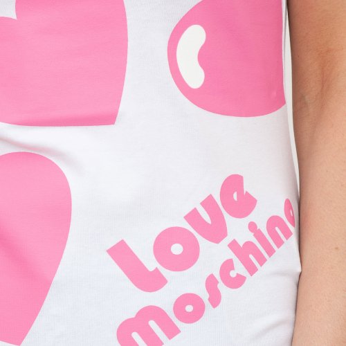 Женская футболка LOVE MOSCHINO MAGLIETTA BIANCO