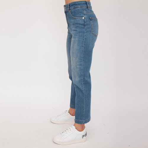 Жіночі джинси LOVE MOSCHINO PANT.5 TASCHE DENIM BLU DENIM