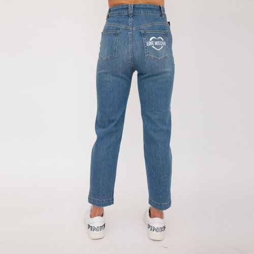 Жіночі джинси LOVE MOSCHINO PANT.5 TASCHE DENIM BLU DENIM